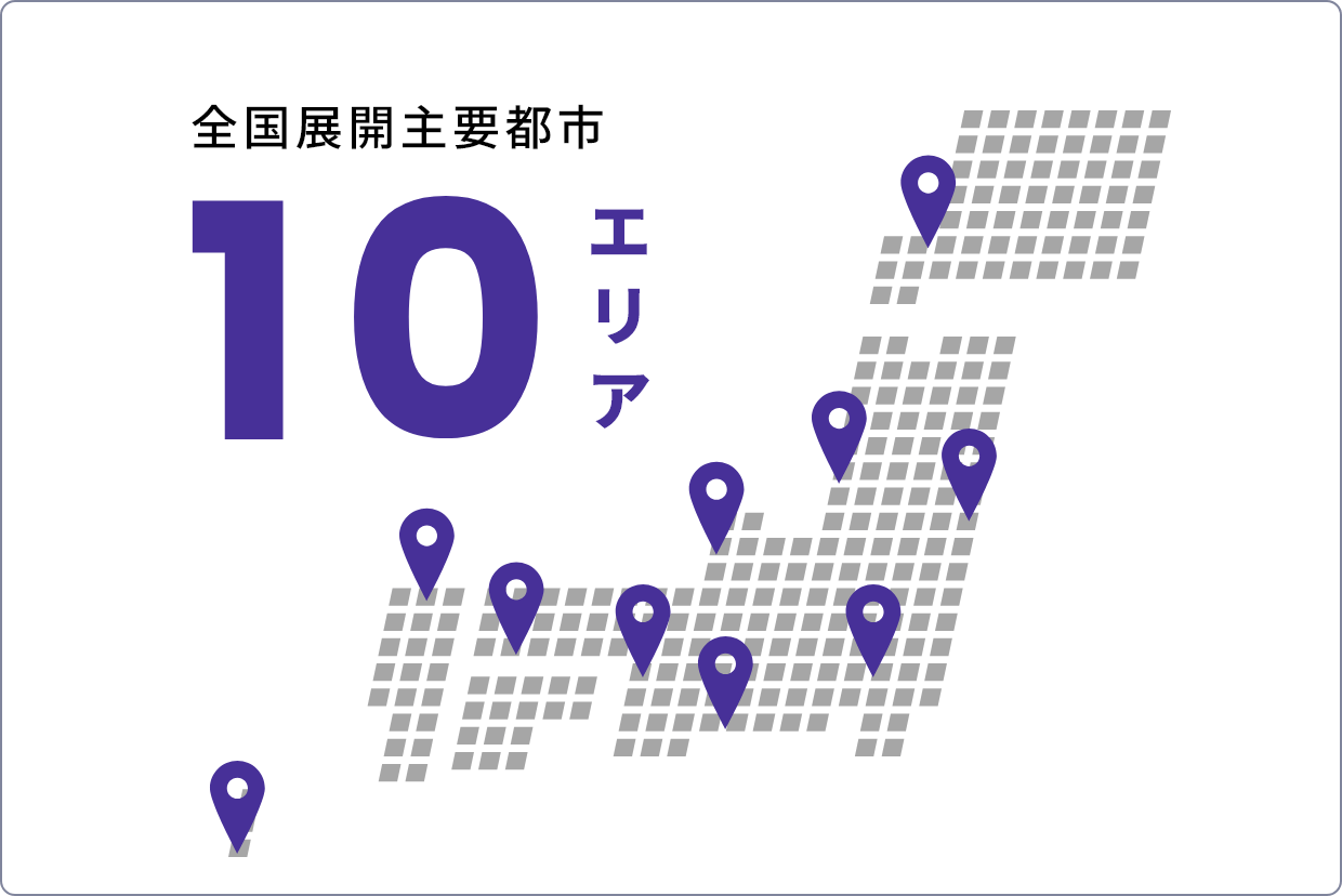 全国展開主要都市10エリア